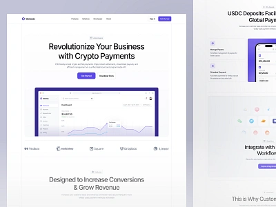 Genesis - Web3 & SaaS Website blockchain clean crypto design designer graphic design landing page saas ui uidesign ux uxdesign uxerflow web design web3 website website design