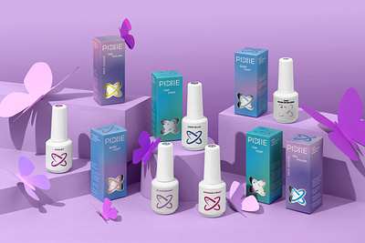 PIXIE Nail Polish Brand | Packaging & Brand Development branding design graphic design logo packaging