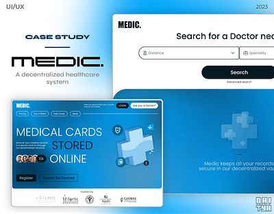 Medic - A Decentralised Healthcare System crypto design doctor gradient health healthcare medical modern nft ui ux web