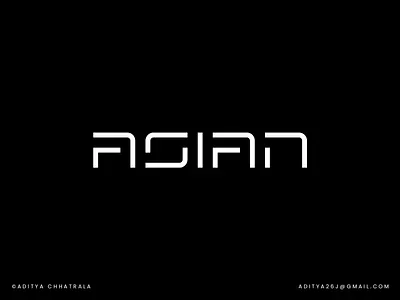 ASIAN - logotype, logo design, branding, tech, software, product ai asian automation brand brand guideline brand identity branding icon logo design logo designer logo inspiration logotype machine minimal logo minimalist modern logo tech technology typography wordmark