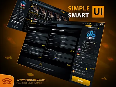 Lobbsta branding design gui icons illustration interface logo punchev ui ux