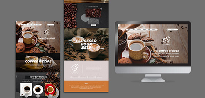 Coffee Shop website UI ui
