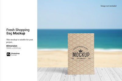 Fresh Shopping Bag Mockup realistic