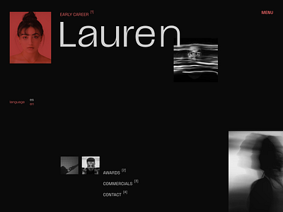 LAUREN PHOTOGRAPHY branding minimal model photograph photographer photography website