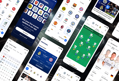 CrazyGoal. - Livescore football app ui
