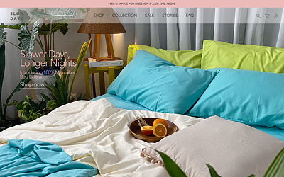 E-Commerce Bed Linen Hero sections for my client design figma ui ui design uiux design website design