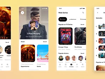 Video Streaming platform Template Conceptual branding design graphic design illustration illustrator cc logo ui ux vector vector artwork