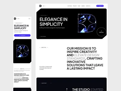 Design studio website app colour design illustration minimal ui web