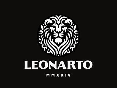 Leonarto branding concept illustration leo lion logo