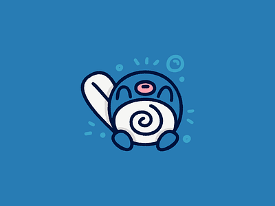 Poliwag character cute fanart illustration pokemon poliwag water