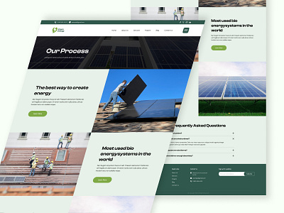 Solar Process Page UI Design design graphic design landing page process page design solar solar power solar process page ui ui design ui ux web design website