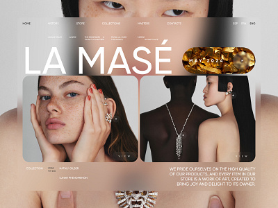 Website Design. Fashion Shop design diamond e commerce fashion gold jewelry shop silver store web website