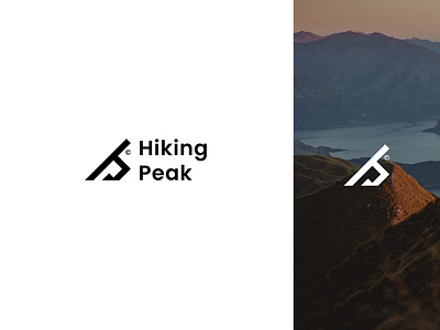 Minimalist logo design - Hiking Peak - Mounting - Logo Design abstract best logo design brand identiy branding design creative logo dribbbledesign graphicdesign letter logo design letter minimalist logo design logo logo inspiration logodaily logomaker logos minimalist logo modern logo design monogram logo negative space logo design typography unique logo design