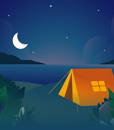 Clear Night animation graphic design