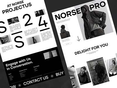 Norse Pro - High-Quality Outdoor Gear Minimalist Website Landing branding case study clean clothing company profile fashion landing page luxury minimalist modern responsive website ui ui design ux web design web designer website website design website designer website layout