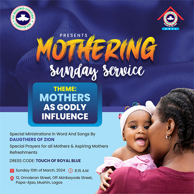 Mothering Sunday flyer design graphic design