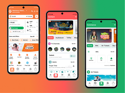 Banglalink Ui Screens app banglalinlk mobile ui ux