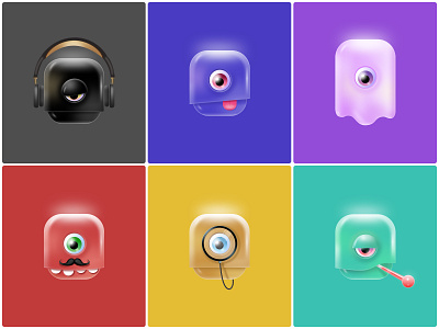 Meet the cyclops 🧿 caracters colors fun graphic design