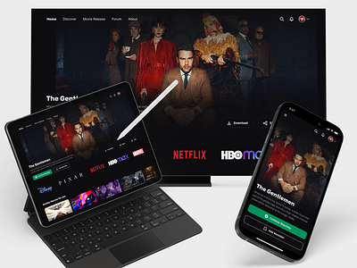 TV platform app branding design development film mobile movie service page show smart tv tablet tv ui ux