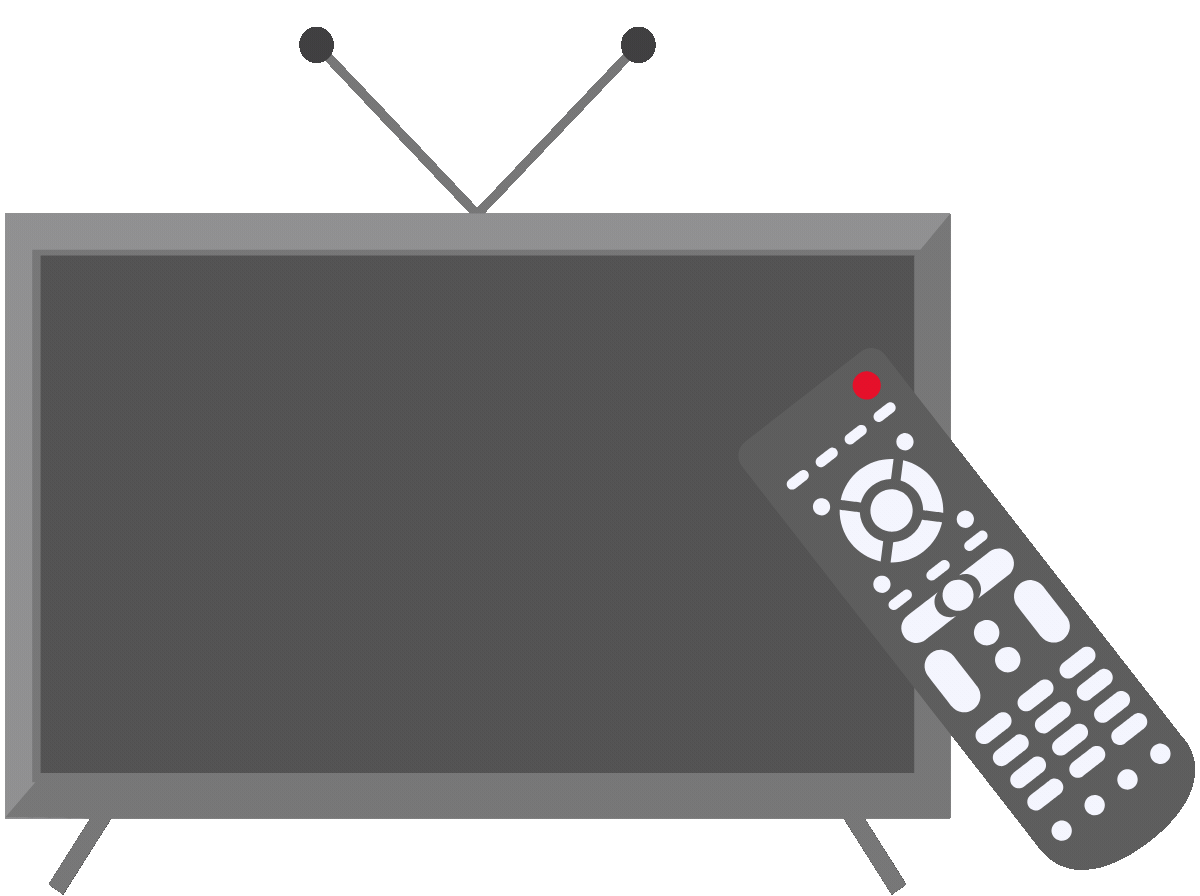 Connect smart tv with remote animation motion graphics