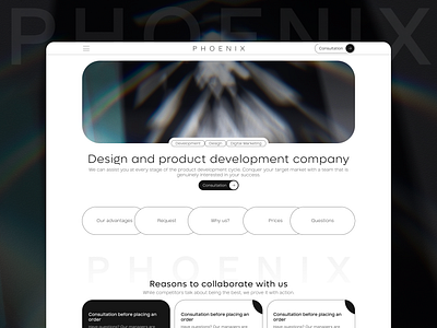 Phoenix | Digital Agency agency branding business design development digital digital marketing interface price product product design ui uiux ux website