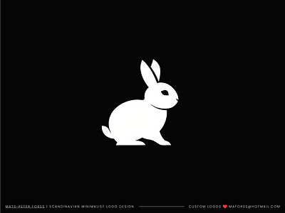 Minimalist Bunny Logo by Mats-Peter Forss