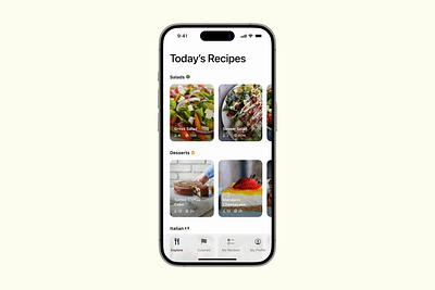 Recipe - Daily UI #040 app daily ui daily ui 040 daily ui 40 daily ui challenge figma interactive recipe recipe app recipes ui ux