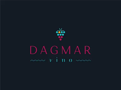 Dagmar - Logo Design branding descriptive logo design design flat logo geometric logo graphic design illustration logo logo design logo icon logomark minimalist nature logo pictorial logo simplistic logo vector vino wine wine logo winery