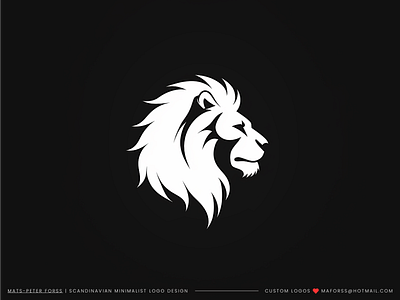 Minimalist Lion Logo by Mats-Peter Forss