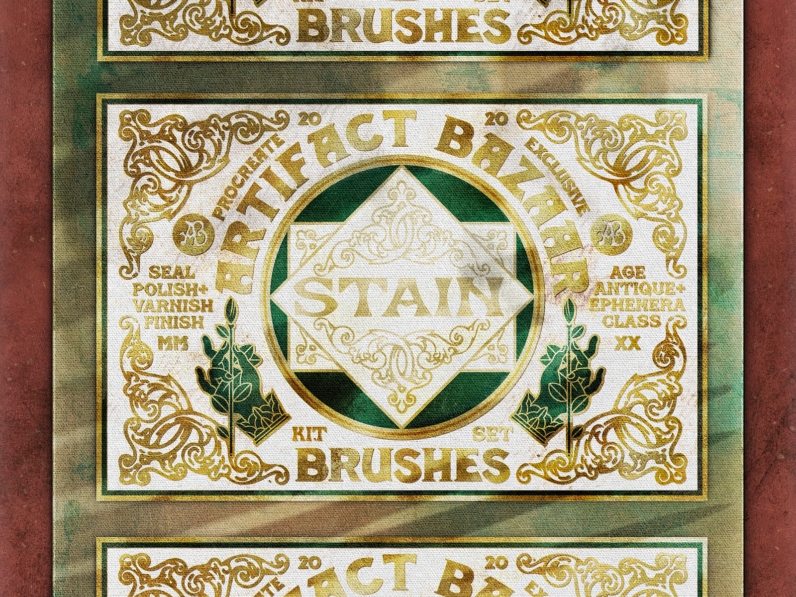 Stain Texture Brushes by Artifact Bazaar on Dribbble