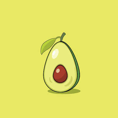 Avocado Vector Design graphic design illustration logo vector