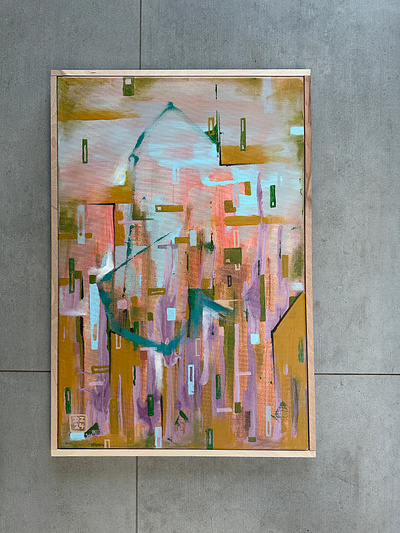 Střešovice .., akryl na plátně, 60 x 40 cm, Zdeněk Duroň, 2024