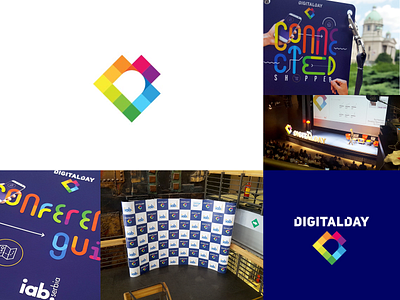 Digitalday branding conference digitalday logo monogram multicolor
