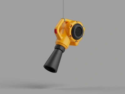 Leaf blower 3d c4d illustration motion graphics redshift3d render