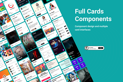 Cards Component Designs branding cardcomponents carddesign dribbbledesign ecomercecards figmacards graphic design mobileappcards ui uicard uiuxdesign ux uxcard webcards