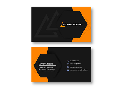 Arowana Company Business Card Design branding design graphic design illustration logo