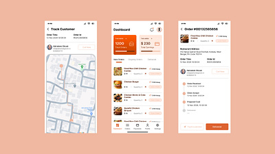 Restaurant Order App branding graphic design ui ux website