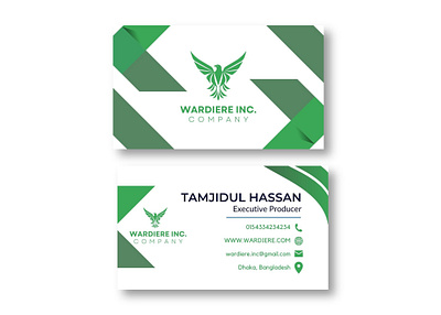 Wardiere INC Business Card Design branding design graphic design illustration logo