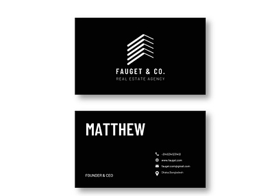 Fauget and CO Business Card Design branding design graphic design illustration logo