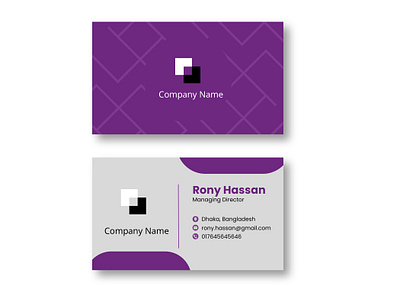 Company Business Card Design branding design graphic design illustration logo