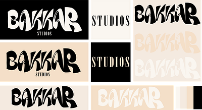 Bakkar Studios branding creative design graphic design illustration logo neutral colors neutral palette production studio