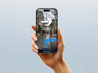 Better navigation track for Apple Maps apple ar design figma ui ux