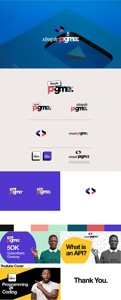 Simple Programmer [Logo Presentation] branding graphic design logo vector