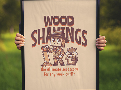 Wood Shavings adorable cartoon cute design funny kittl pop culture print on demand squirrel t shirt t shirt design wood shavings