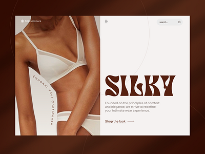 Women's Underwear website concept design landingpage ui web design webui