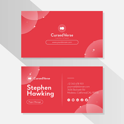 🌟 Elevate your networking game with our sleek business card! branding business card cool creative design graphic design identity logo modern new professional simple stationery unique vector