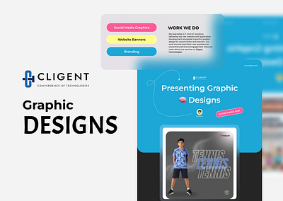 Social Media Graphics - Cligent Technologies animation branding design graphic design logo motion graphics ui