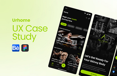 GYM Workout - App UI app design case study figma interaction design uiux design user research