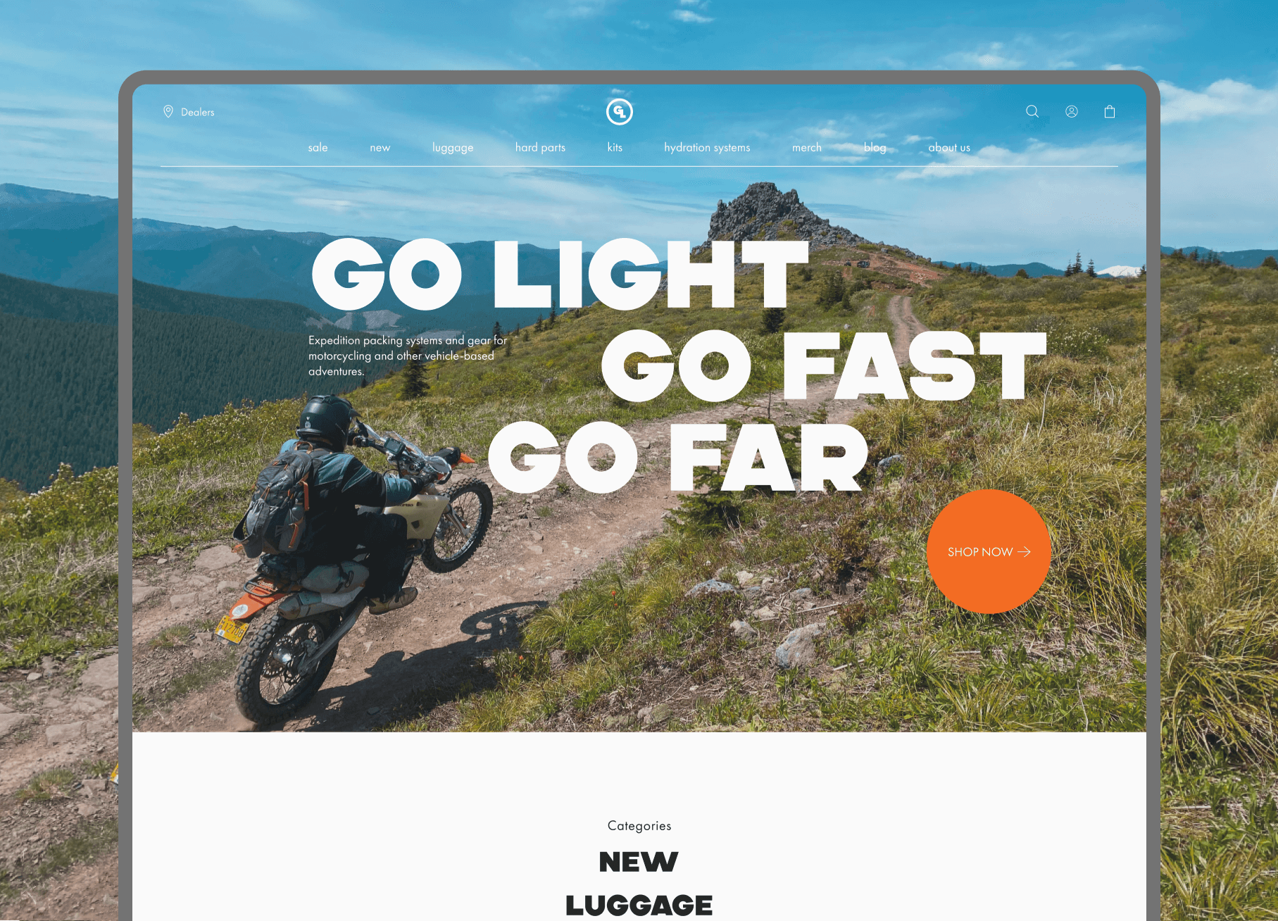 Motorcycle Accessories Store animation extreme motorcycle sport store ui uiux ux visual web
