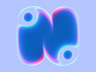 N letter 36 days fo type 2024 36 days of type design digitalart illustration lettering neon typography vector